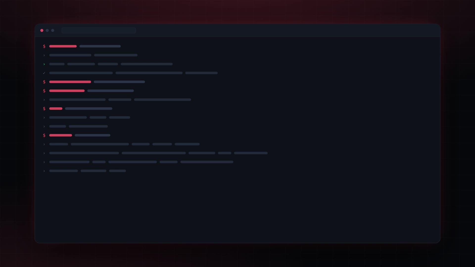 The Builds surface, running.