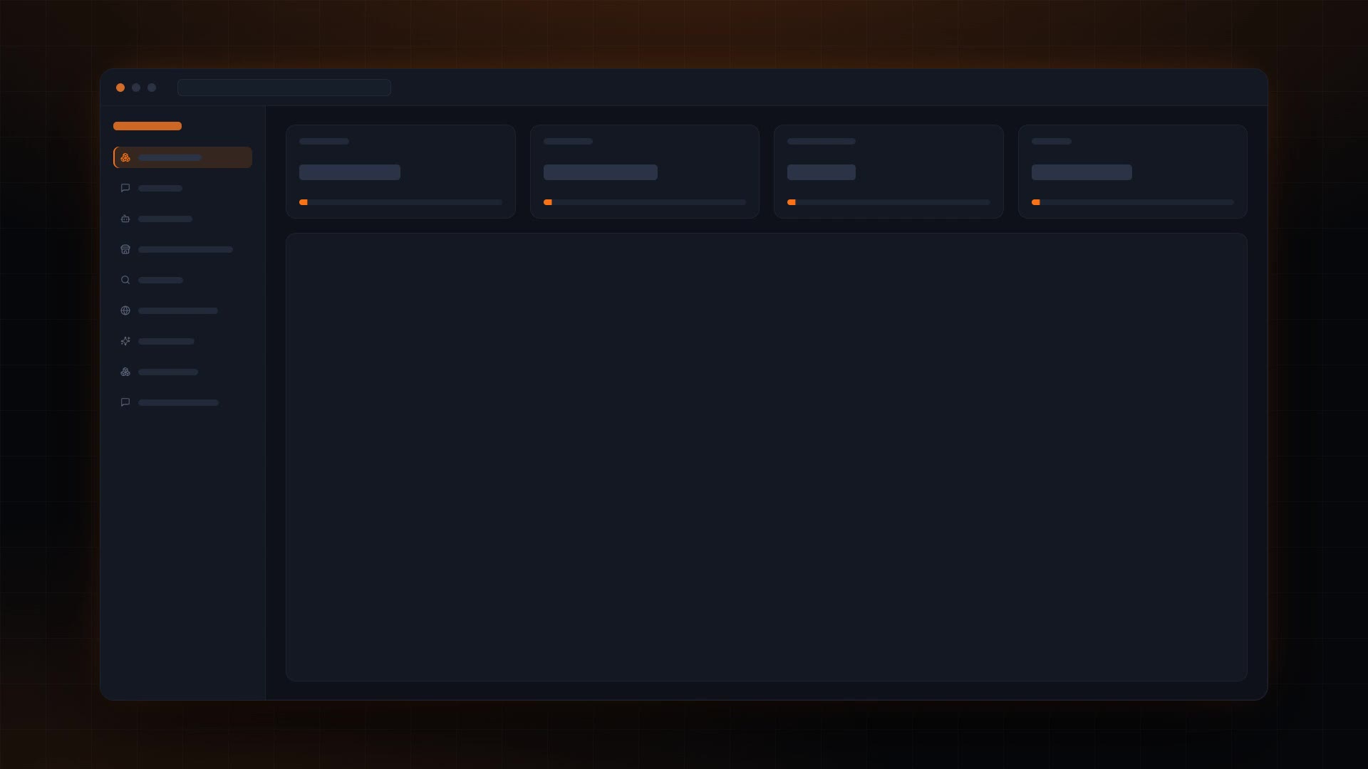 The Hanzo console: models, agents, applications, databases and clusters in one list.